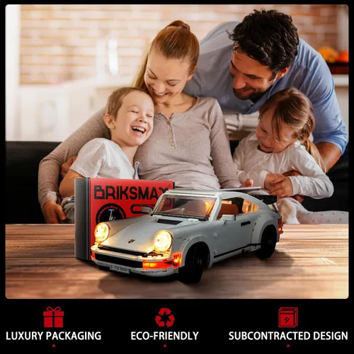 Vista 6 de BRIKSMAX Kit de iluminación LED para Porsche 911 – Compatible con el modelo de bloques de construcción Lego 10295 – No incluye el juego de Lego