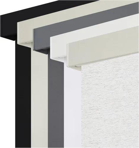 Vista 8 de SUNOFF Persianas Enrollables Opacas Inalámbricas para Ventanas de Parada Libre, Bajar Oscurecimiento de Habitación con Cenefa, Persianas de Tela