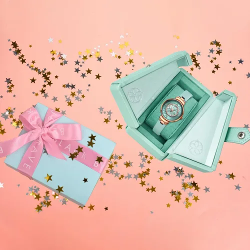 Vista 6 de Relojes de Mujer Flor de Cerezo Reloj de Mujer Esfera de Madreperla Reloj de Dama con Correa de Cuero Forma de Pétalo Sakura Relojes de Flor