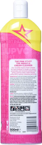 Vista 2 de The Pink Stuff Stardrops Miracle Cream Cleaner, 16.91 onzas líquidas (paquete de 5)