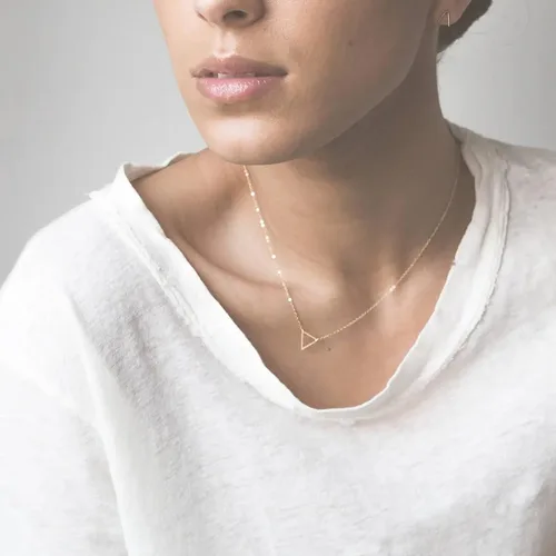 Vista 2 de Collner Collar con colgante de corazón de oro de 14 quilates para mujer, delicado collar de estrella, gargantilla de mal de ojo, collar bohemio