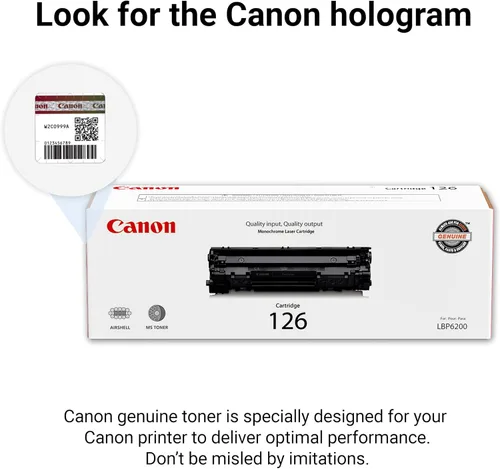 Vista 5 de Canon Cartucho de tóner negro 126 original compatible con LBP6200d, LBP6230dw