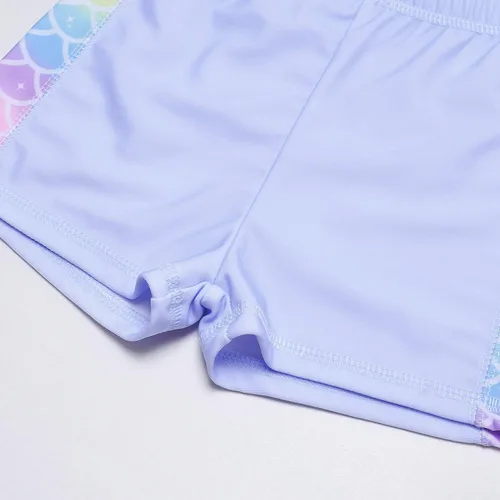 Vista 6 de QPANCY Traje de baño de 2 piezas con protección solar UPF 50+ UV para niñas