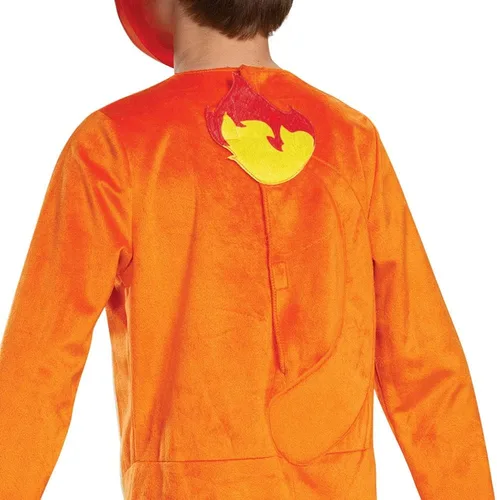 Vista 5 de Pokemon Charmander - Disfraz infantil de personaje clásico para niños, Naranja
