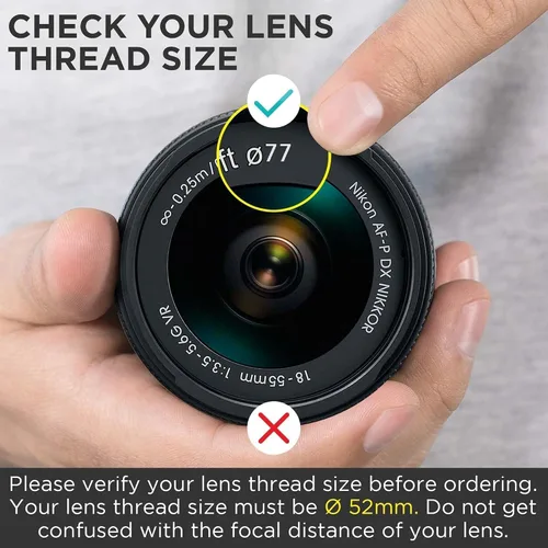 Vista 3 de waka Filtro UV MC de 3.031 in – Ultra Delgado 16 capas Multi Recubierto Ultravioleta Filtro de lente de protección para Canon Nikon Sony DSLR lente