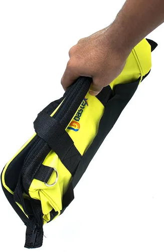 Vista 7 de Bastex Bolsa de herramientas multiusos con correa ajustable para el hombro. Apertura de boca de 15 pulgadas de ancho con 14 bolsillos separados.