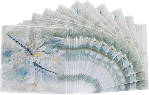 Vista 5 de IHR Ideal Home Range - Servilletas desechables de 3 capas de papel para fiestas, 5 x 5 pulgadas, libélula, 20