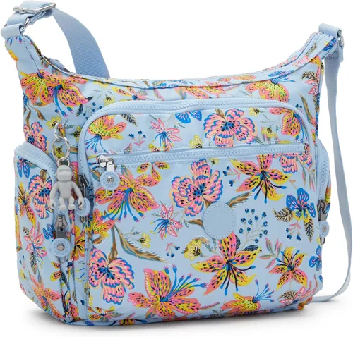 Vista 4 de Kipling Bolso cruzado Gabbie para mujer, bolso ligero para uso diario, bolso de hombro casual, flores silvestres, Wild Flowers
