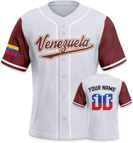 Vista 35 de Custom 2026 World Baseball Jersey Sports Shirt for Fans Men Youth Women Gifts Personalize Your Name Number S-6XL