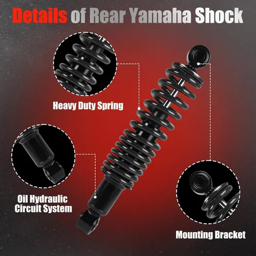 Vista 8 de Amortiguadores de choques Yamaha para carrito de golf traseros de alta resistencia para carritos de golf Yamaha a gas y eléctricos G29 Drive, G22