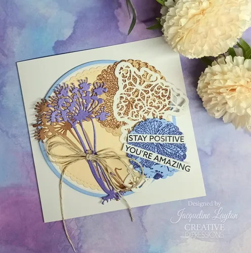Vista 4 de Sam Poole Creative Expressions Shabby Basics - Troquel artesanal #2 para manualidades, metal, marrón, 3.2 x 4.3 pulgadas