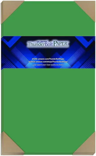 Vista 15 de 125 verde brillante 65lb Cubierta Papel de tarjeta – 3" x 5" (3X5 pulgadas) Foto Card Tamaño del marco – 65 libras/libra peso ligero cartulina