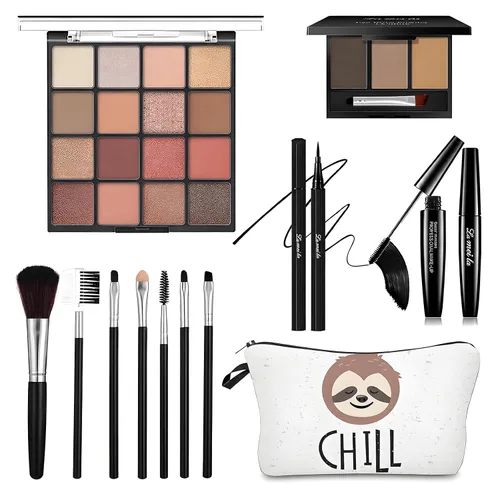 Vista 9 de Kit de maquillaje para mujeres y adolescentes, juego de belleza 10-rosado