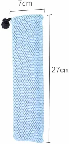 Vista 6 de Bolsa portátil para cubiertos de 8 piezas, estuche de transporte de paja, bolsa de red con cordón para cubiertos, bolsa de almacenamiento