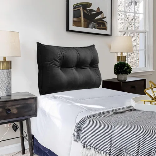 Vista 20 de VERCART Almohada grande para cabecero, almohada de sofá cama, almohada de lectura, almohada de cabecera de cama, almohada de apoyo