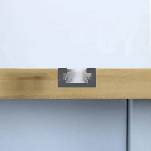 Vista 8 de Kit de intersección de aluminio T-Track de 3 pulgadas – Perfil de doble corte universal con agujeros de montaje preperforados -Carpintería