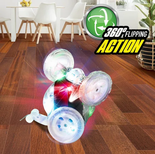Vista 3 de Mindscope Turbo Twisters rojo 27 MHz brillante LED luz para acrobacias RC vehículo de control remoto