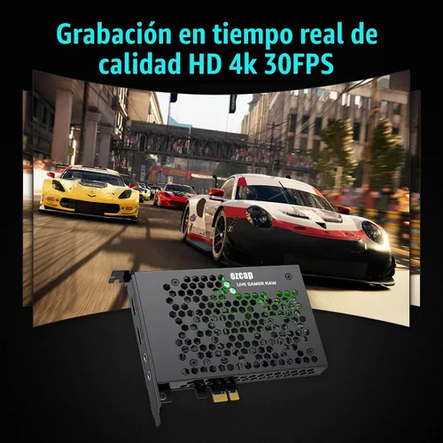 Vista 6 de Tarjeta de captura de juegos, grabación HDMI PCI-E 4K 30fps