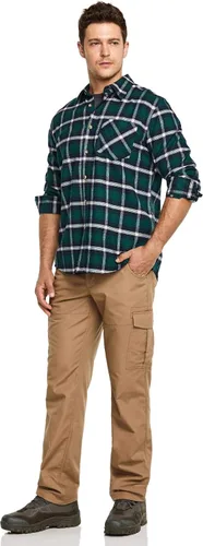 Vista 5 de CQR Pantalones tácticos de invierno para hombre, pantalones de trabajo térmicos para senderismo, pantalones cargo con forro polar para nieve y esquí
