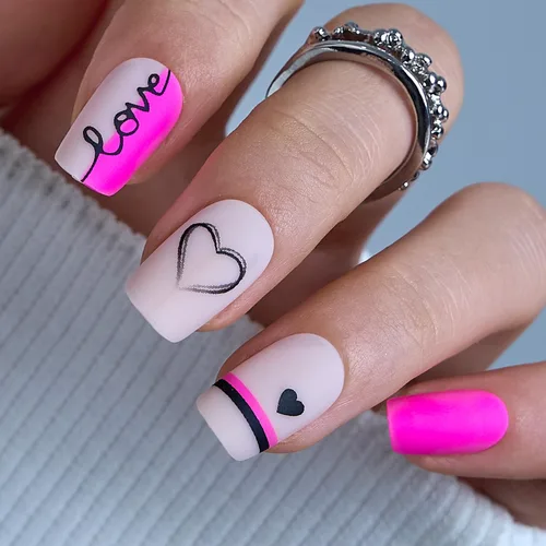 Vista 43 de CurvLife - Uñas postizas cuadradas cortas a presión, color blanco brillante Cuadrado Gradiente Blanco