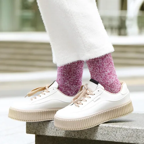 Vista 7 de Wool Socks for Women - Womens Wool Socks Winter Socks for men Warm Thick Knit Wool Soft Vintage Casual Crew Socks