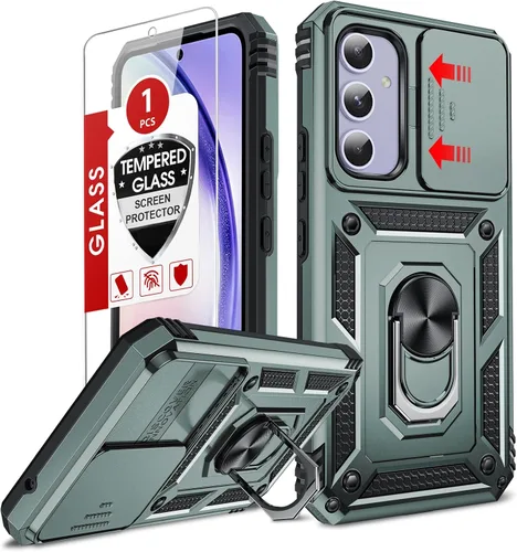 Vista 217 de LeYi Funda para Moto G Stylus 2022 4G (no compatible con 5G), funda para Moto G Stylus con 2 protectores de pantalla, funda protectora de grado Oro