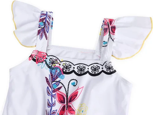Vista 3 de COTRIO Trajes de baño para niñas, traje de baño de 2 piezas, Mirabel, Isabella, bikini Dolores, tankini Madrigal, traje de baño de aventura familiar