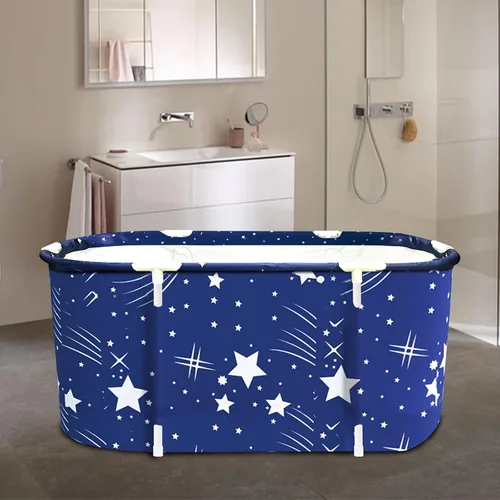 Vista 5 de BDL Bañera Plegable Portátil para Remojo, Bañera de SPA Familiar Separada para Adultos, Bañera Independiente para Cabina de Ducha, Engrosamiento