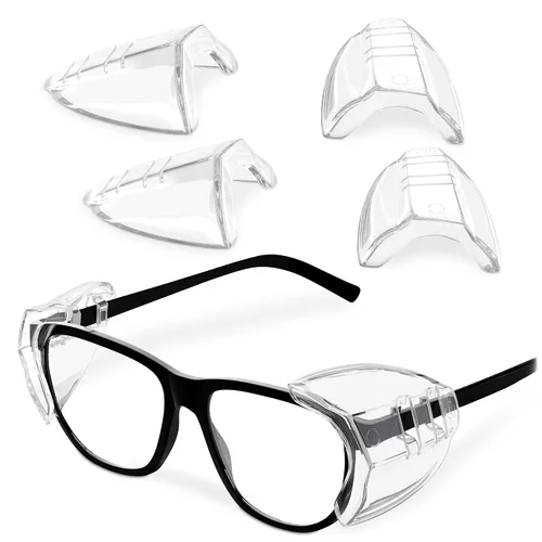 Vista 16 de BURIUS Protectores laterales de seguridad para lentes con clip – Se ajustan al 98% de las gafas Protecciones ligeras de laboratorio