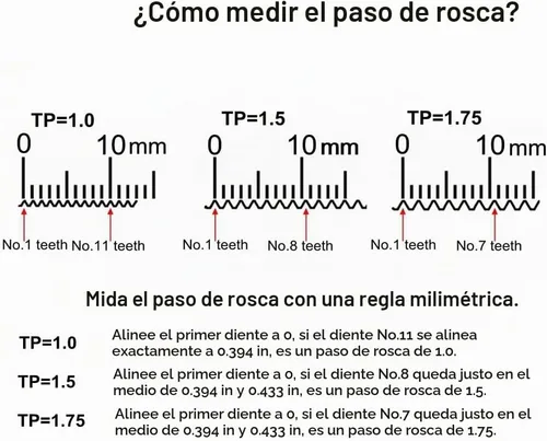 Vista 4 de Adaptador de eje pasante para entrenador de bicicleta, eje de 0.472 in, longitud múltiple de paso de rosca 1.0/1.5/1.75 M12 167-1.5