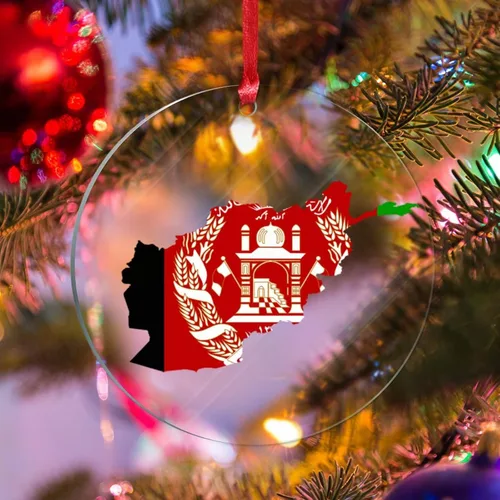Vista 8 de Bandera de Albania, silueta de árbol, adorno de decoración de árbol de Navidad, bandera nacional, recuerdo de árbol de Navidad, recuerdo de Albania