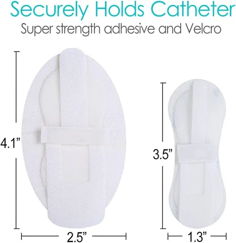 Vista 4 de Dispositivo de Estabilización de Catéter, Soportes para Tubos de Alimentación, Parche de Diálisis PD para Tubo PEG, Tubo J, Tubo G, Accesorios