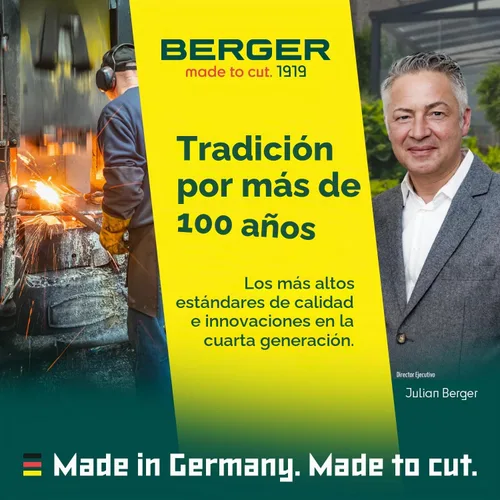 Vista 5 de BERGER Topiary & Sheep Shears 2722 - Cuchillas autoafilables de grado comercial, resorte de corazón, diseño ambidiestro, 6.1 pulgadas, borde