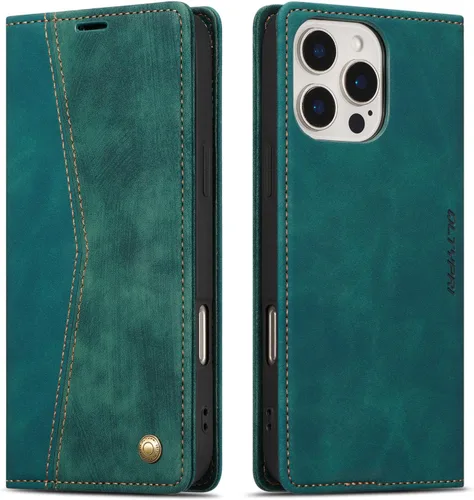 Vista 48 de QLTYPRI Para iPhone Air Case Wallet Con Tarjetero, Vintage PU Cuero Kickstand Cierre Magnético A Prueba De Golpes Folio Libro Funda Para IPhone 17