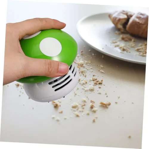 Vista 7 de Aspirador de escritorio de hongos Aspirador de escritorio Mini en forma de hongo Aspirador de polvo de mesa Aspirador de esquina portátil Pequeña