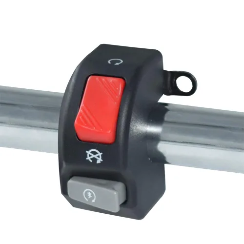 Vista 4 de Interruptor derecho de motocicleta de 12 V, 7/8" 22 mm, para montaje en manillar, interruptor de luz antiniebla, bocina, encendido y apagado
