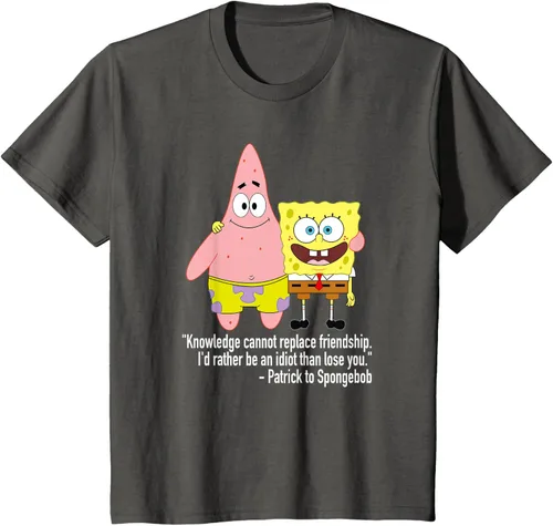 Vista 34 de Mademark x SpongeBob SquarePants - Patrick & SpongeBob - Camiseta de la amistad Asfalto
