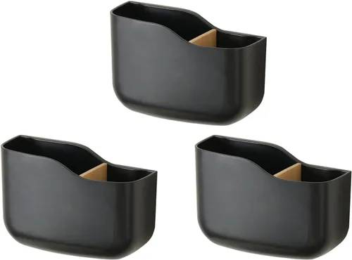 Vista 3 de SUNFICON Soportes de control remoto de montaje en pared, paquete de 3 soportes adhesivos para reproductor multimedia, organizador universal