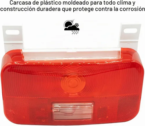 Vista 9 de Lumitronics Luz Roja de Montaje en Superficie de Parada/Giro/Cola, Soporte de Matrícula/Luz para RV, Remolque, Cámper, Quinta Rueda y Autocaravanas