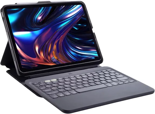 Vista 20 de ZAGG Pro Keys - Funda desmontable y teclado inalámbrico para Apple iPad de 10.2 pulgadas (Gen 9, 8, 7) - Emparejamiento Bluetooth, teclas