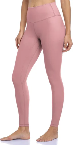 Vista 18 de Colorfulkoala Pantalones de yoga suaves de cintura alta para mujer, leggings de longitud completa Negro