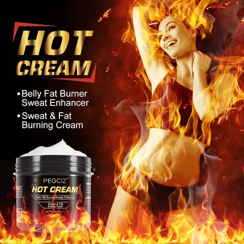 Vista 2 de Crema de sudor caliente, crema quemadora de grasa para vientre, crema natural potenciadora del sudor para hombres y mujeres, crema de entrenamiento