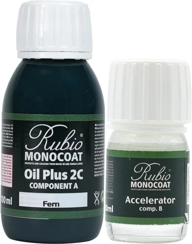 Vista 118 de Rubio Monocoat Tinte y acabado para madera de 650 pies cuadrados - Niebla 5% Oil Plus 2C Aceite de linaza ecológico de secado rápido
