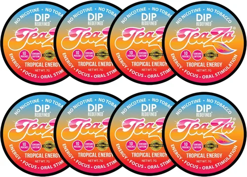 Vista 22 de TeaZA - Bolsas energéticas, sin humo, tabaco alternativo sin nicotina, sin tabaco y saludable para masticar tabaco, alternativa para masticar tiene