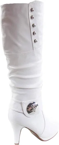 Vista 3 de FZ-Win-45 - Botas de tacón alto con cremallera y punta redonda para mujer