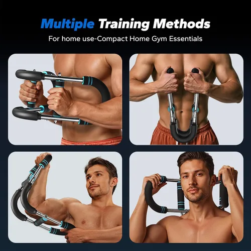 Vista 3 de MERACH Entrenador de brazo Twister, barra giratoria de potencia ajustable, equipo de entrenamiento de pecho para hombres, máquina de entrenamiento