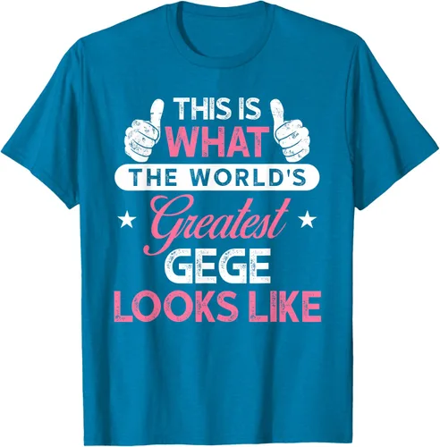 Vista 9 de Gege Gift: World's Greatest Gege T-Shirt, Negro