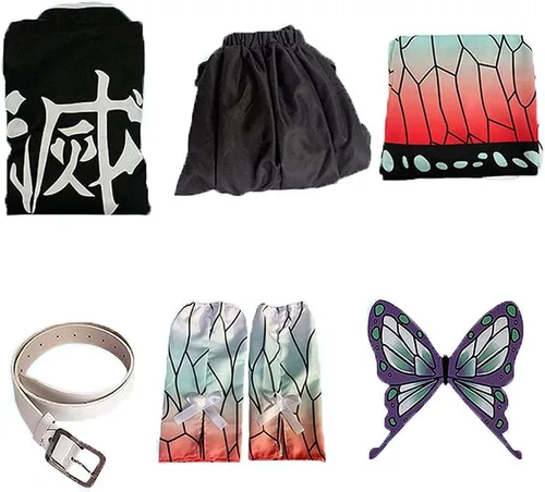 Vista 4 de Disfraz de Kochou para cosplay, kimono, uniforme de juego de rol, conjunto completo