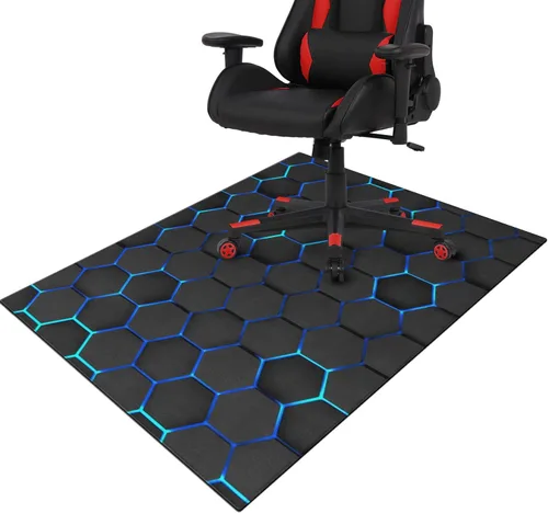 Vista 9 de Alfombra de Silla de Juego para Alfombra de Madera Dura y Baldosas, 36"x48" Alfombra de Juego para Sala de Juegos, Alfombra Antideslizante