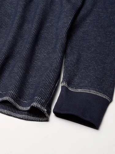 Vista 5 de Wrangler Authentics Henley - Camisa de manga larga abotonada de tejido waffle para hombre